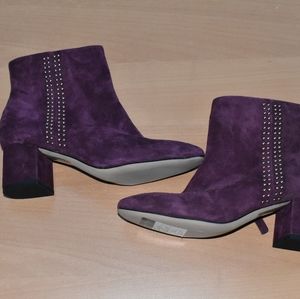 New White House Black market booties in real suede